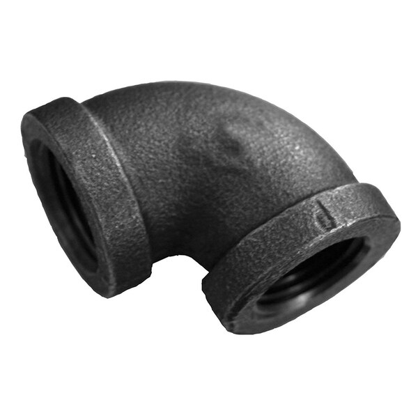 6in. Black Iron 90Deg. Elbow, Banded